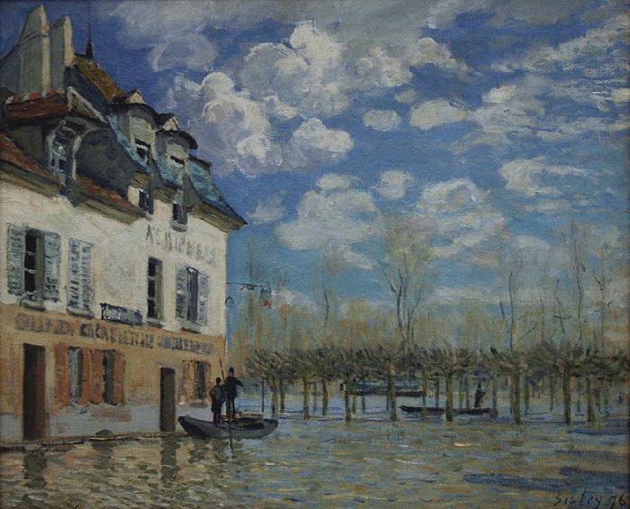 Alfred Sisley Painting of Alfred Sisley in the Orsay Museum oil painting image